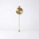 Gold pendulum wall clock | Wyntham