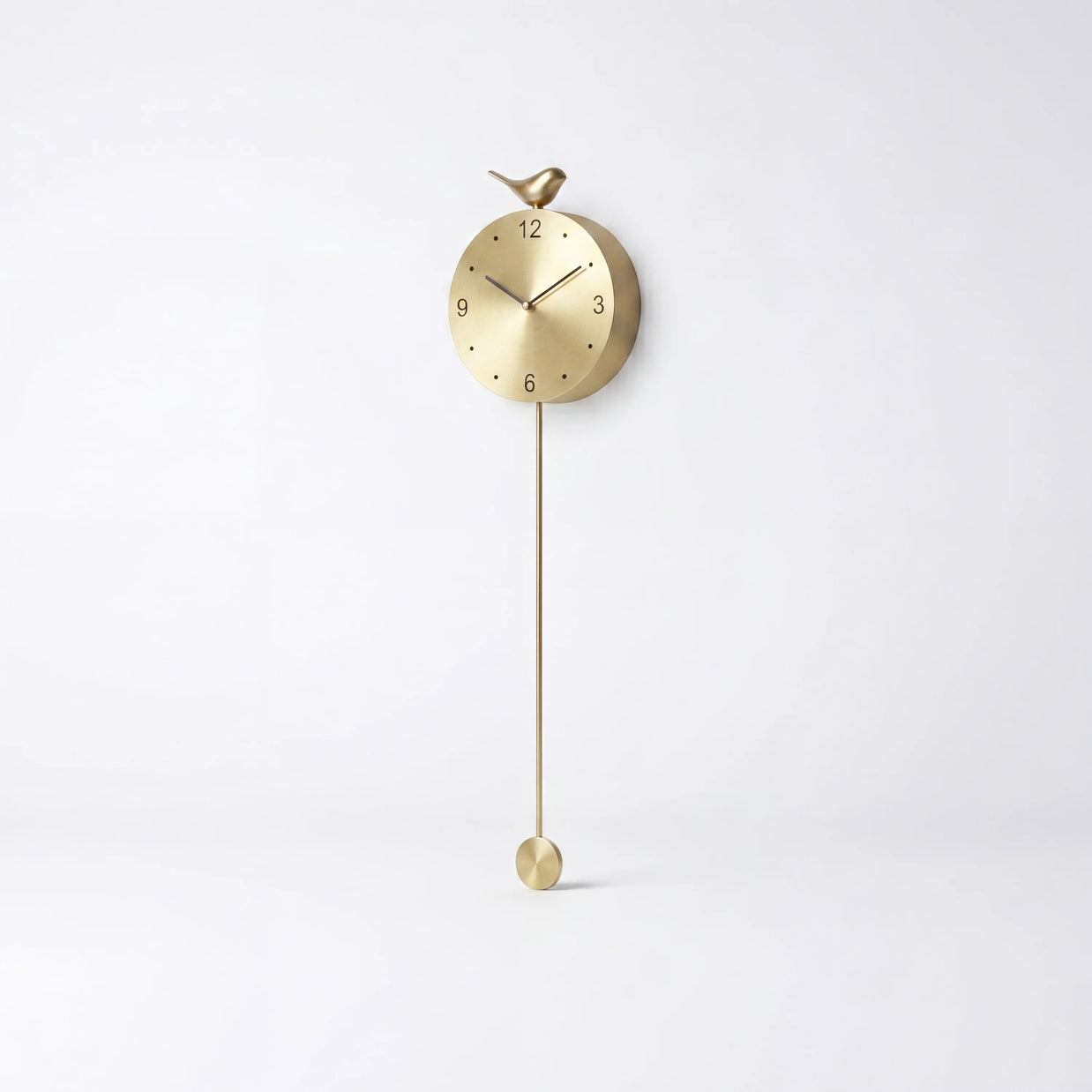 Gold pendulum wall clock | Wyntham