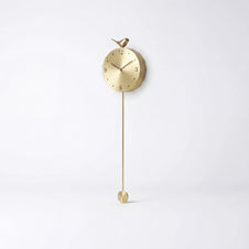 Gold pendulum wall clock | Wyntham