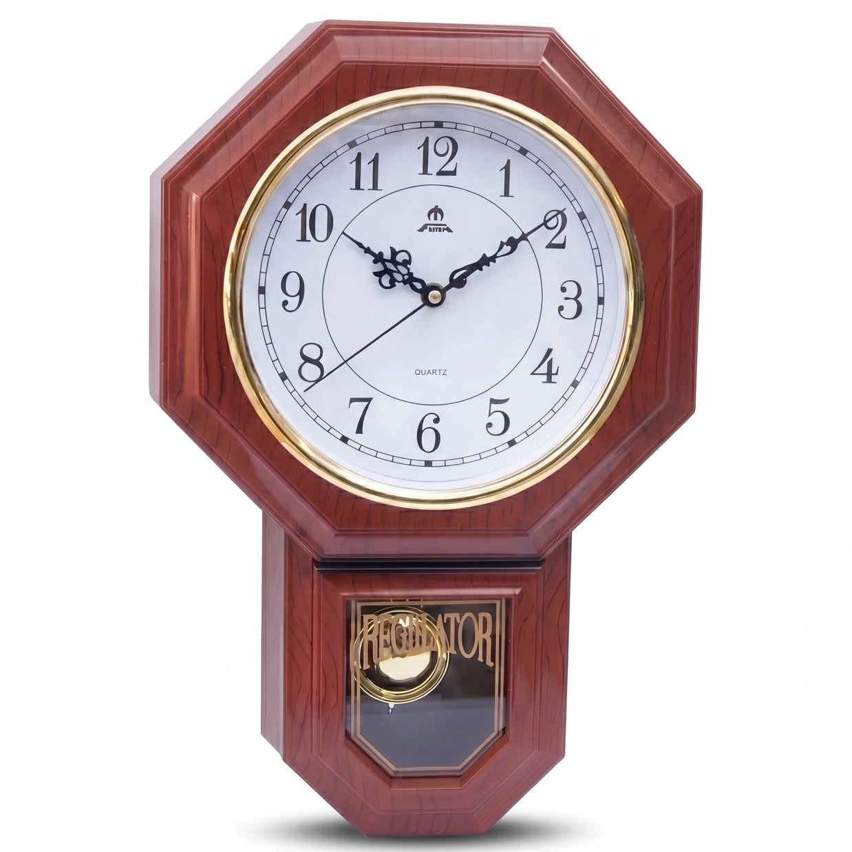 Atomic wall clock - Crepuscule - heritage-three-quarter-opposite
