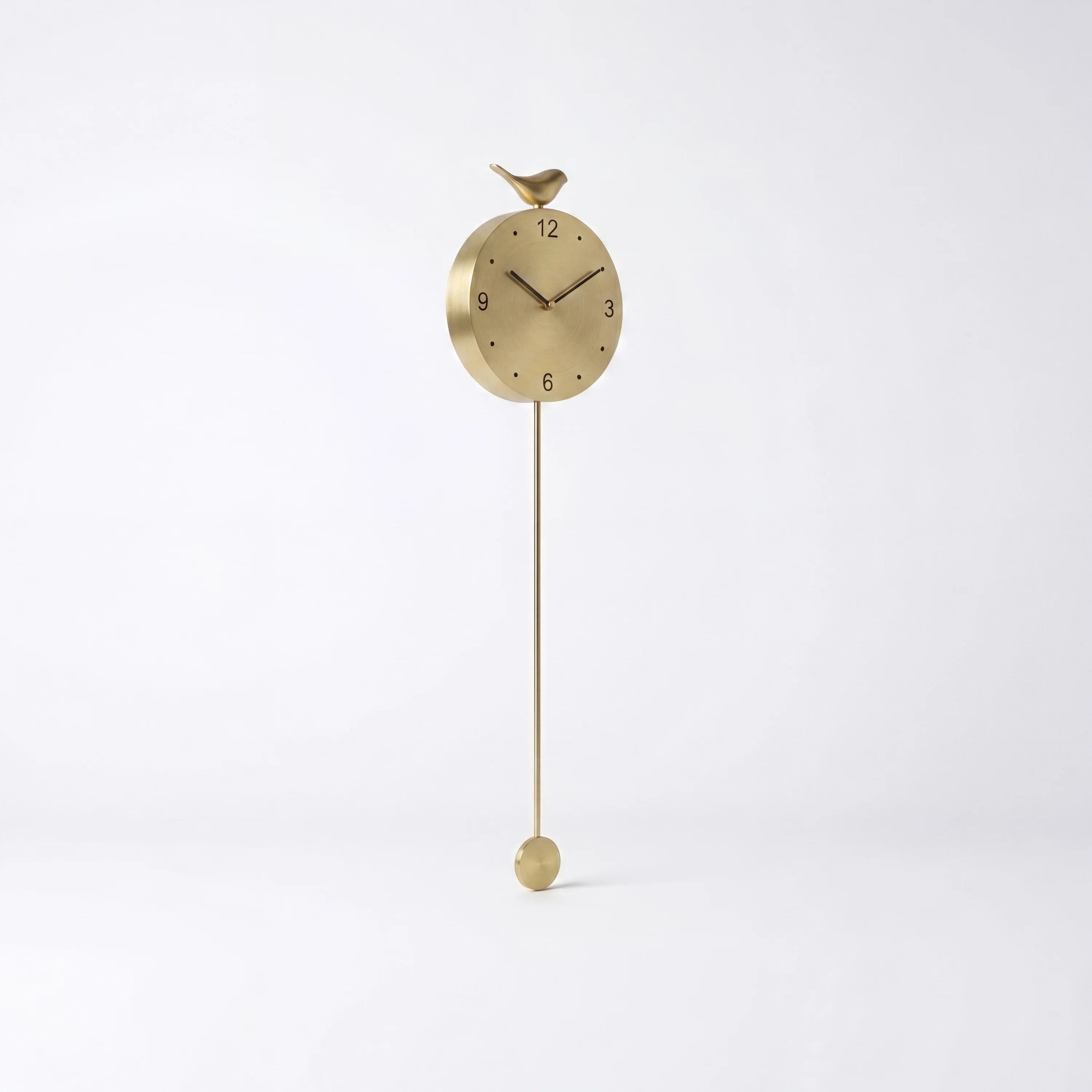 Gold pendulum wall clock | Wyntham