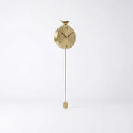 Gold pendulum wall clock | Wyntham
