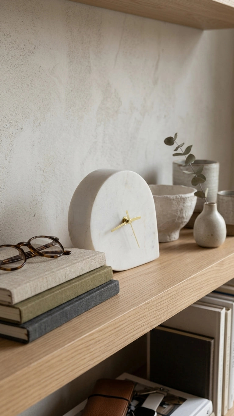 Marble mantel clock | Hollingworth