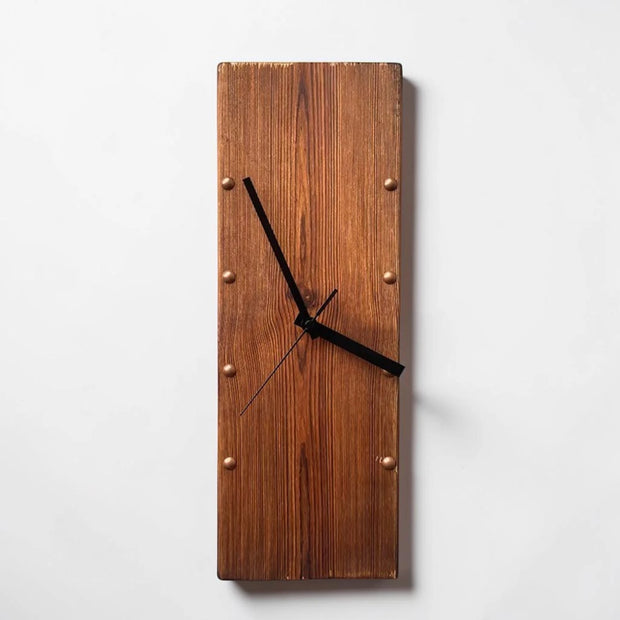 Natural wood wall clock | Stalbury