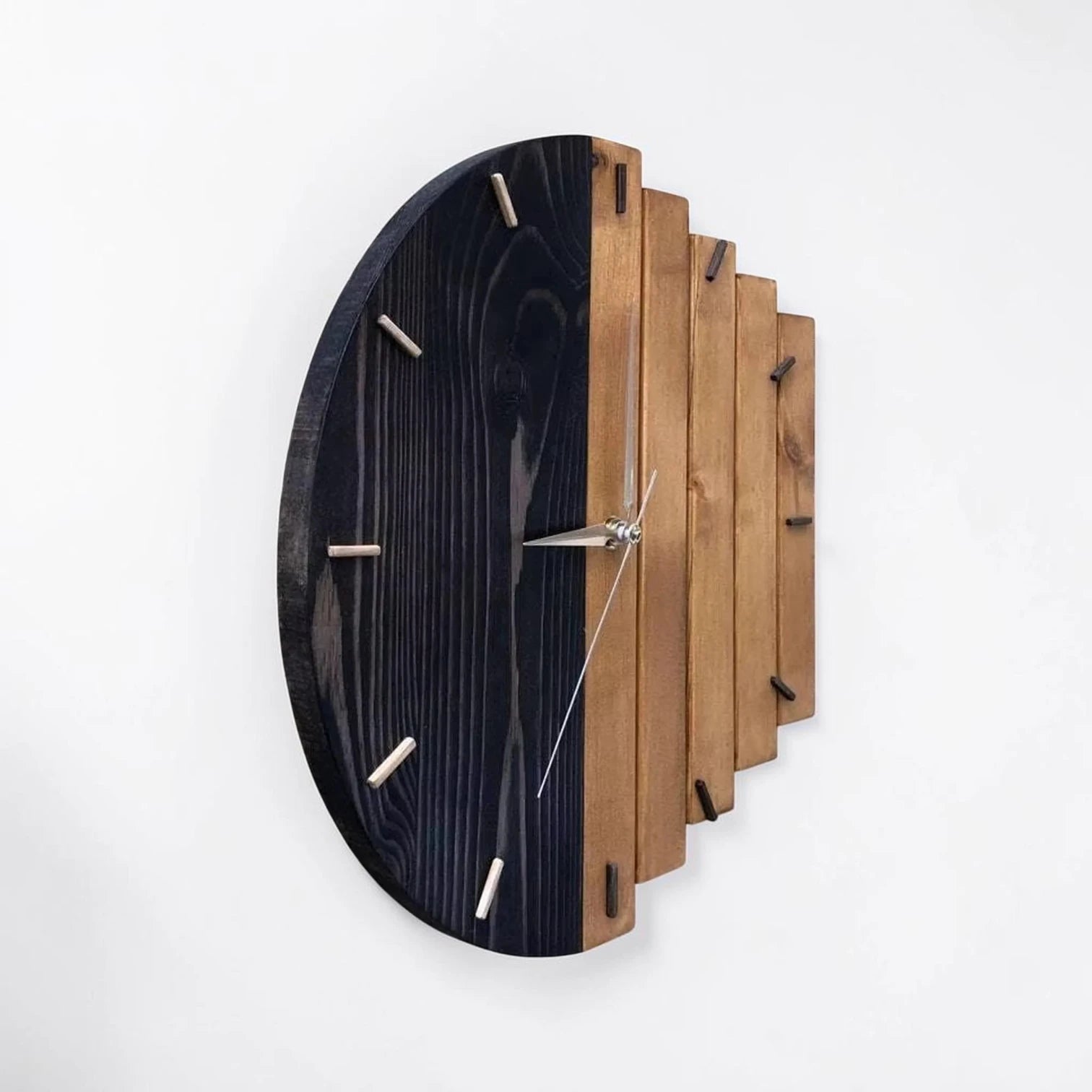 Modern wood wall clock | Cloverhill