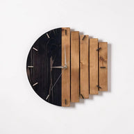 Modern wood wall clock | Cloverhill