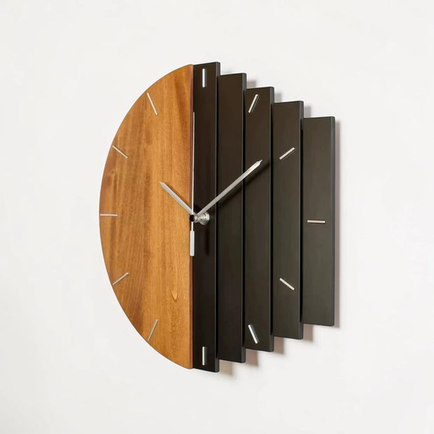 Modern wood wall clock | Cloverhill
