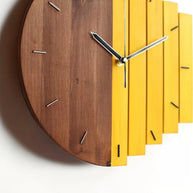 Modern wood wall clock | Cloverhill