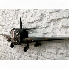 Vintage airplane wall clock | Ainsley
