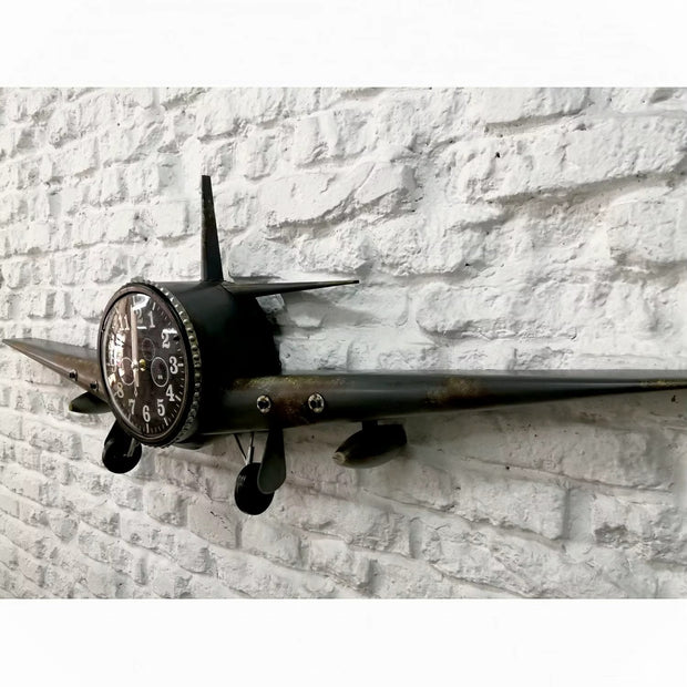 Vintage airplane wall clock | Ainsley